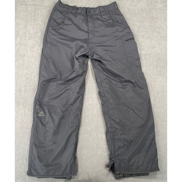Airwalk Snow Pants Mens L Black Waterproof Nylon Ski Cold Outdoor Snowboarding - Picture 1 of 11